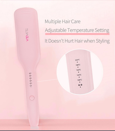 Hair curler with beach wave effect