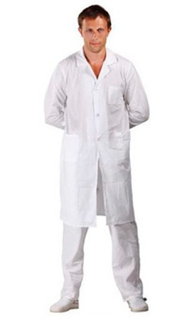 Халат мужской белый