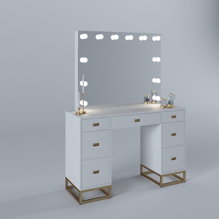 Туалетный стол. гримерный стол, зеркало с лампами мебель для салона красоты