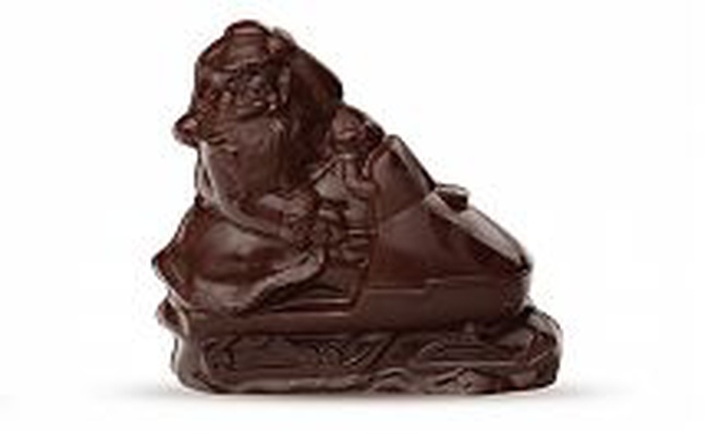 Дед Мороз на снегоходе