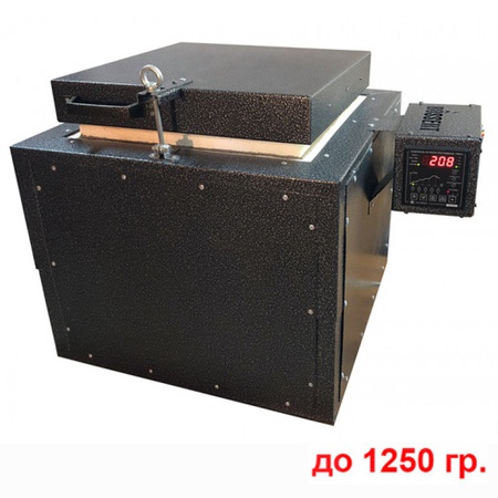 Муфельная печь вертикальная до + 1250с, 300x300x300 мм.