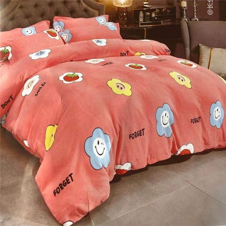 Ins 2,5 м в ширину супер мягкая молочная фланелевая ткань для постельного белья с принтом кашемировый хлопок