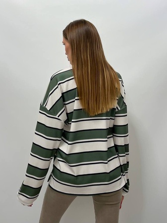 Свитшот в полоску Oversize