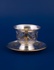 Серебряная чашка с блюдцем №16