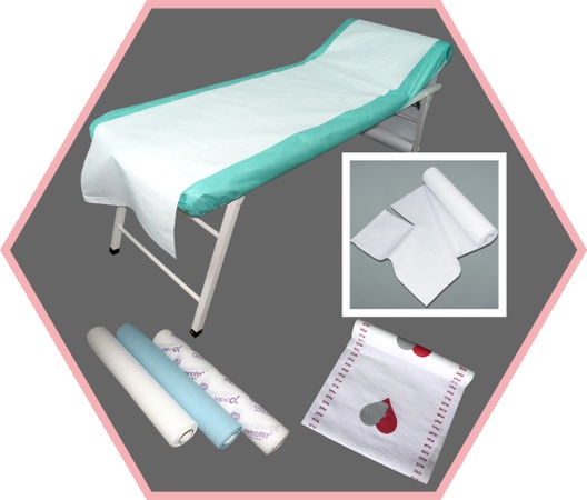 Простыни одноразовые в рулоне