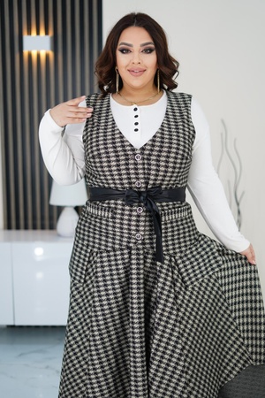 Юбка + жилет №Б03