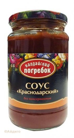 СОУС "КРАСНОДАРСКИЙ" ВАЛДАЙСКИЙ ПОГРЕБОК 400 Г