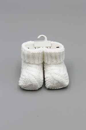 TRİKO SAÇ ÖRGÜ BEBEK PATİK