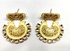 Traditional Golden Coin Ear Hoops