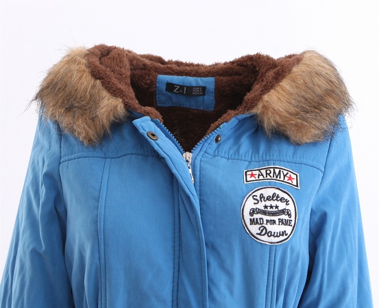 Новый Модный Плюс Размер 16 Цветов Толстые Пиджаки Твердый Меховой Воротник Зимние Парки Женские Пальто