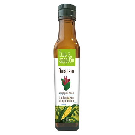 Масло "Ешь здорово" Амарант. Кукурузное масло с добавлением амарантового 250 мл