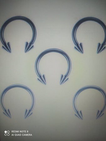 5-точечный септический пирсинг / 0,6 мм