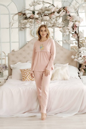 Женская трикотажная пижама для кормящих