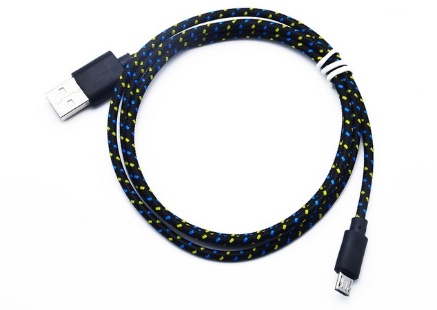 Кабель USB-microUSB плетеный