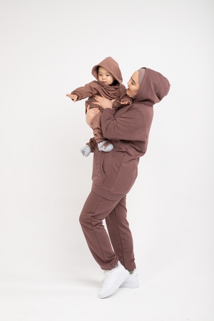 Paired suits mom and daughter