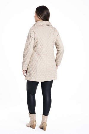 Büyük Beden Kapitone Mont