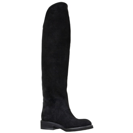 Женские ботфорты, натуральная замша <G903>