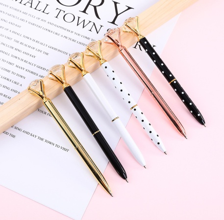 Ballpoint pen with crystals and diamonds Fashion