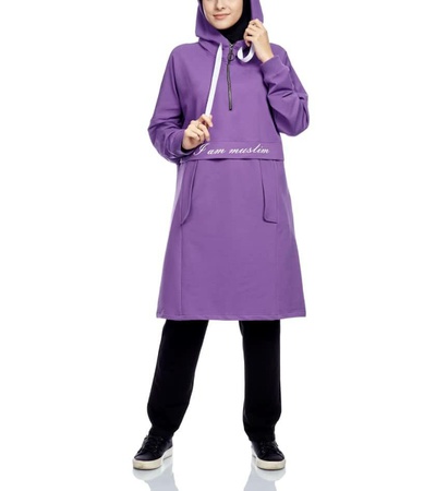 ❄️двойка -I am muslim ❄️ ❄️ткань : двунитка про-во Турция  ❄️модель свободная ,спущенный рукав  Замок рабочий  ❄️размеры : 42/44/46/48 ❄️цена : 16,5 $