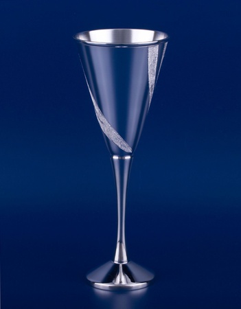 Серебряный бокал для шампанского №15