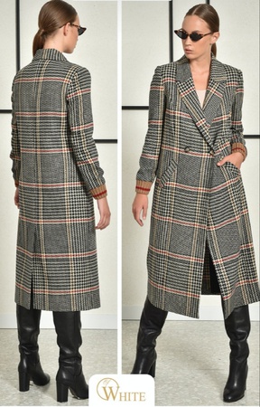 Пальто  клетка