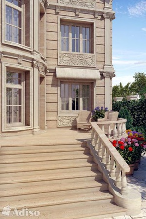 Травертин. Мрамор. Камни для строительства.