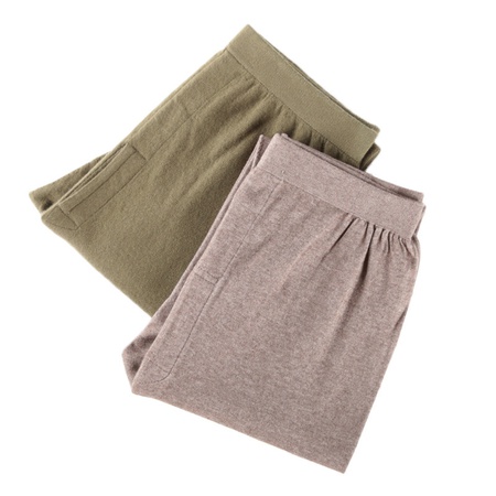 Sonbahar ve kış erkek ince yün pantolon kadın ince dikişsiz tozluk örme sıcak kaşmir pantolon