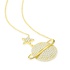 Even & Pétra 14 Ayar Altın Taşlı Gezegen Satürn Kolye