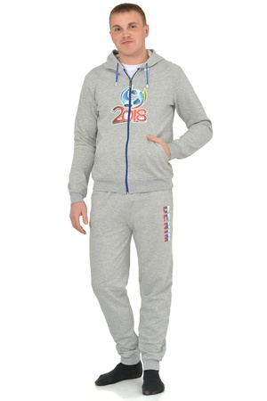 Толстовка мужская FIFA т/принт на молнии