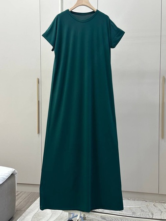 Базовая платье с коротким рукавом