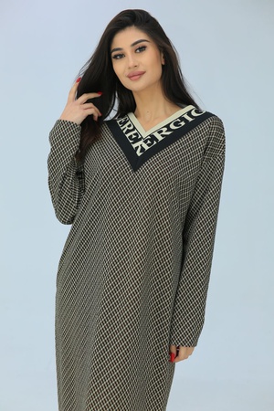 Комбинированное платье