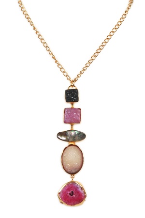 ПРОСТОТА - НОСИТЬ ОЖЕРЕЛЬЕ ИЗ АГАТА ИЗ НАТУРАЛЬНОГО КАМНЯ