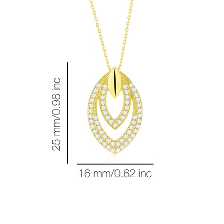 Even &amp; Pétra 14k Gold Stone Drop Necklace