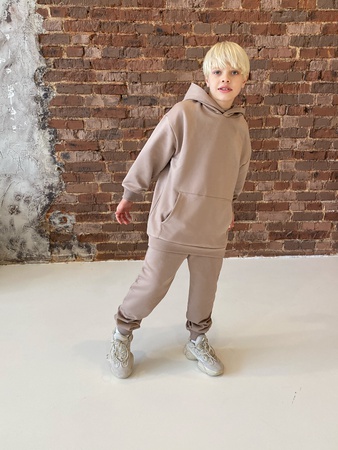 Children's suit with a hood