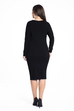 Кружевная блузка большого размера с халатом спереди