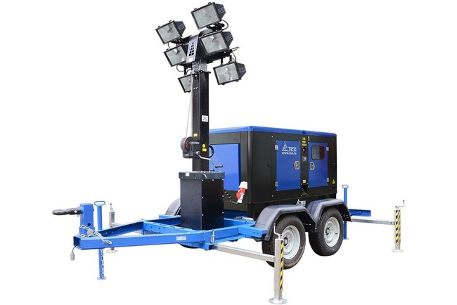 Осветительная мачта на шасси