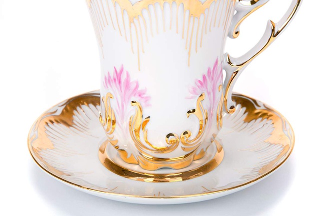 Бокал с блюдцем 500 мл Солнечный (Рельефный)