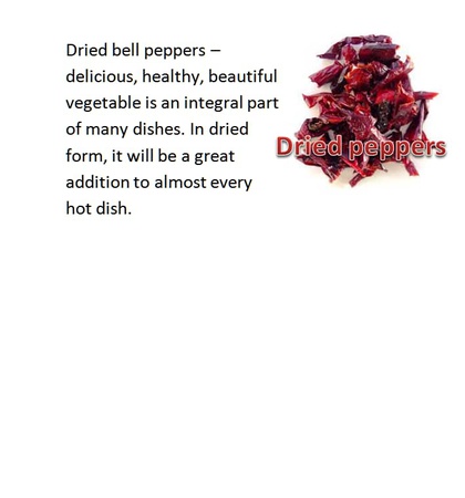 Kurutulmuş sebzeler, meyveler ve meyveler.