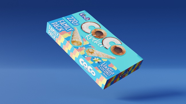 Crackers 220 gr, vanilla and coconut family pack