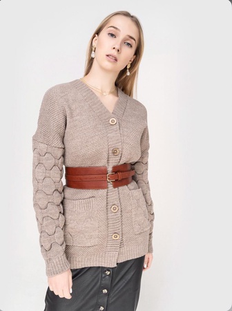 Кардиган Алина, на пуговицах размер 46-48