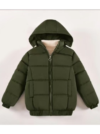 秋冬儿童外套抓绒内衬防水面料保暖棉服 6～13岁