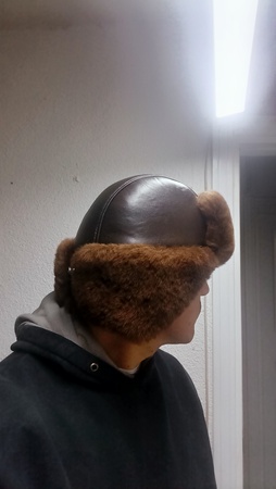 Кожаная шляпа