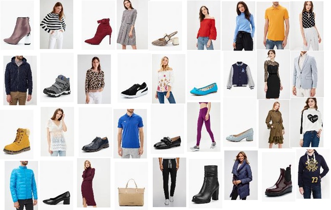 Стоковая одежда и обувь