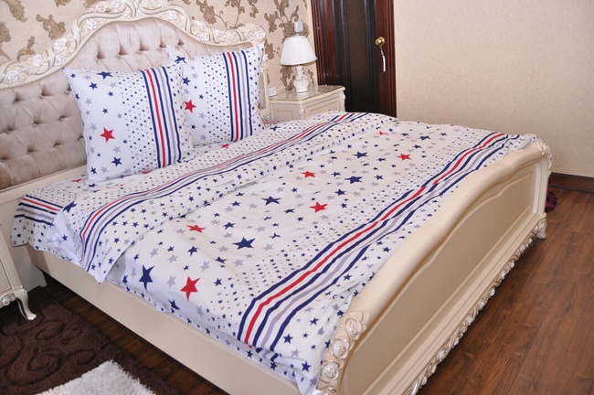 Cotton bed linen (double) - Satin, poplin!