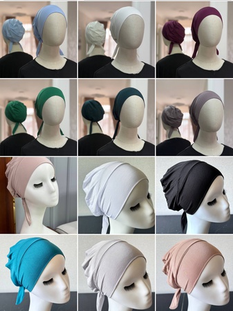 Шапка на завязках под хиджаб