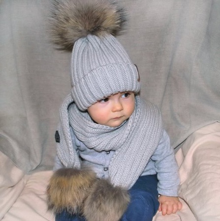 Çocuk seti: şapka + atkı