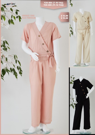 Двубортный воротник блузка брюки костюм девушки