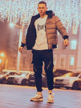 Зимняя мужская куртка  двусторонняя🔥