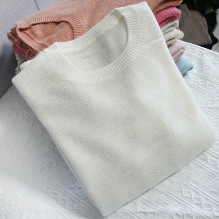 Kaschmirpullover Damen 100 reiner Kaschmirpullover Herbst und Winter Strickboden Pullover Rundhals Pullover lockerer Pullover dünn