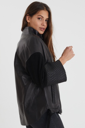 Leather jacket for women - Relaxed Fit